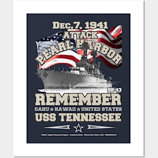 Remember USS Tennessee BB-43 Battleship Veterans Posters and Art